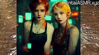 Relaxing hentai audio with cute teen characters