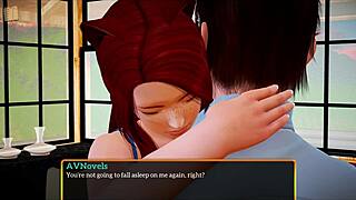 I explored my new family with milf and teen in erotic family game part 436.