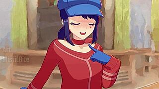 Big Ass Miside Rides Monster Cock Cowgirl Style With Big Tits Bouncing In Anime Hentai