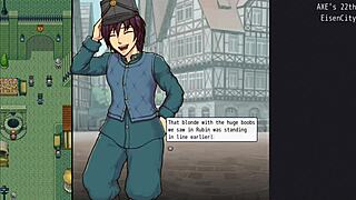 The slut gets fingered to cum in imperial gate keeper part 7.