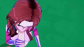 Invincible Atom Eve gets fucked by a huge cock on the rooftop