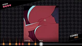 you ready to watch mirko suck and fuck to the music beat in this hentai game?