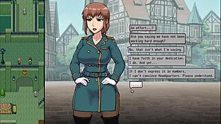 Curvy babe with huge boobs gets spanked hard in imperial gate keeper