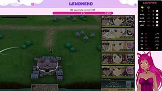 Lewdneko Moans With Huge Orgasm Playing Evenicle Part 26 As Cute Vtuber!