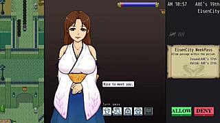 Curvy babe with huge boobs gets spanked hard in imperial gate keeper