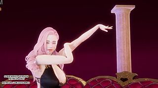 mmd hyolyn seraphine sexy kpop dance in uncensored league of legends hentai