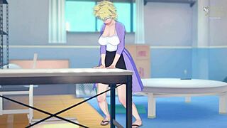 Horny Housewife Mitsuki Bakugo Feels Intense Emotions In My Hero Academia Anime