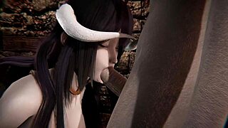 Hardcore Sex with Albedo in Uncensored 3D Hentai Teen Action