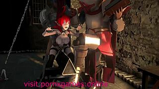 hey, this hentai succubus and knights gangbang with toys and anal is wild on pornxgames online