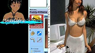 Dive into Up the Wazoo game featuring young 18+ office lady in sexy mature outfit with big tits action