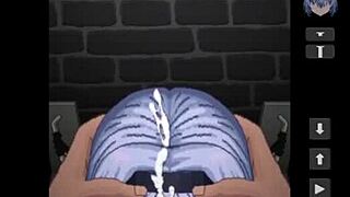 Ginko Sora dyker in i djupstrup avsugning spel i hentai. Hon tar ansikts-sperma överallt i intensiva spelscener.