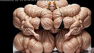 يا، شوف نمو عضلات أبيغايل المتفجر في مصنع الضخ إف إم جي أي أنيميشن مع عمالقة بيلبيدر ضخام