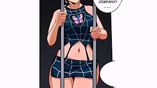 JOLYNE GETS FUCKED BY GUARD WITH CUM HENTAI!