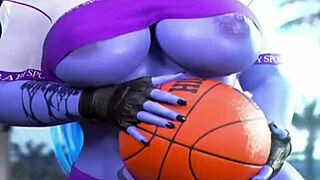 Nier Automata Yorha No 2 Type B solo street fight with Overwatch hentai in Iphone HMV live another day