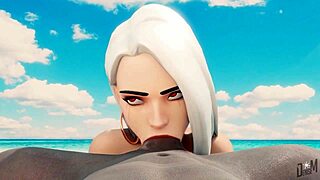 Animated girls compilation shows oral actions and scenes in anime style