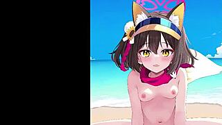 イズナ takes center stage in this intense anime sequence with bold character interactions.