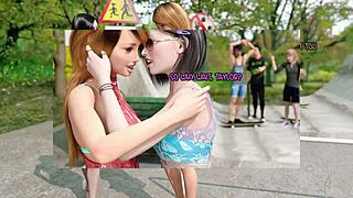 meet taylor from chloe18 in this 3d game introduction scene