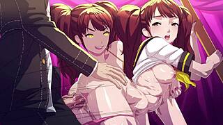rise kujikawa compilation persona 4 with brunette anime hentai scenes 😏