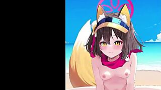 イズナ takes center stage in this intense anime sequence with bold character interactions.