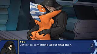 Star Wars orange trainer bonus with alien blowjob, handjob, and fucking action 😍