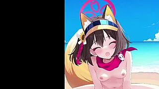 イズナ takes center stage in this intense anime sequence with bold character interactions.