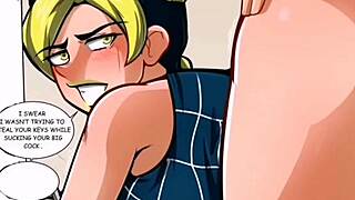 JOLYNE GETS FUCKED BY GUARD WITH CUM HENTAI!