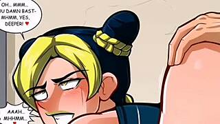 JOLYNE GETS FUCKED BY GUARD WITH CUM HENTAI!