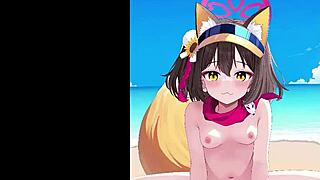 イズナ takes center stage in this intense anime sequence with bold character interactions.