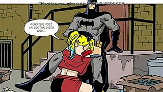 Batman, are you really pounding Harley Quinn like that in this secret DC comics HQ?