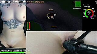 Hey, wanna watch this naked gamer girl tackle hentai survival?