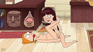 Eropharaoh's intense pregnant Summer and Stacy in Rick and Morty hentai.
