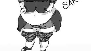 collection of fat anime pictures with various styles and themes