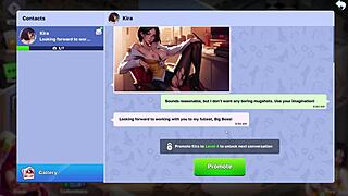 Maid servant with big tits gets wild in HornyVilla gameplay action