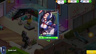 Maid servant with big tits gets wild in HornyVilla gameplay action