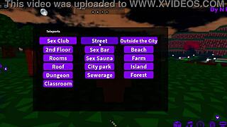 secret roblox porn game with girlfriend fucking in femdom doggystyle and blowjob access in comments.