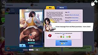 Maid servant with big tits gets wild in HornyVilla gameplay action