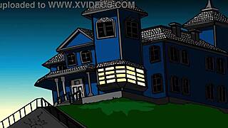 Animație intensă din joc arată sex pasional cu blowjob tare și futut adânc în cur