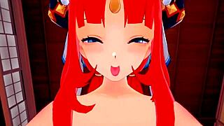 Nilou, Seus Peitos Grandes Balançam Enquanto Aether Te Fode Forte no Hentai Genshin Impact.