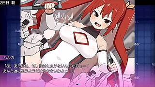 Hey, check out this heroine's dark side blowjob scene in Japanese hentai