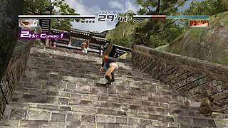 Oh man, Kasumi is like totally showing off her panties in this Dead or Alive game, part 1... I can't even!