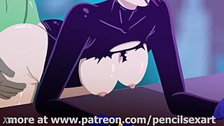 beast boy slams raven doggy style in this 2d animation fucking with short hair teen 18+ titans action!