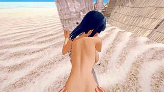 dude, pov sex with nico robin on the beach is unreal - one piece action!