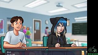 Hey, guess what? I’m your art professor in Summertime Saga Ep 105, teaching wild lessons!