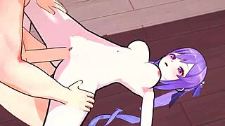 Το έντονο σεξ της Keqing στο love hotel με κάνει να τελειώνω και να σπέρνω σκληρά - Genshin Impact hentai