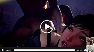 yo, Mercy’s big thicc milky breasts bounce while her bald pussy gets slammed hard!
