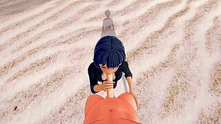 dude, pov sex with nico robin on the beach is unreal - one piece action!