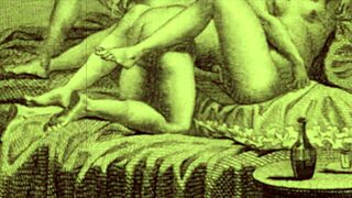 Vintage Erotic Drawings in Bold Retro Style