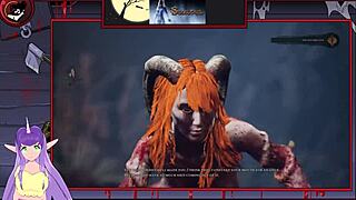 lets play succubus part 5 with redhead big tits and rough ass hentai action