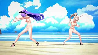 uh, these azur lane characters in hentai mmd... i mean, the 3d anime stuff is just so hot, y'know?