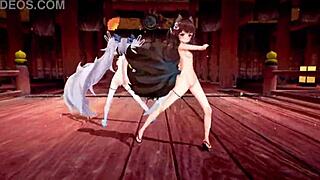 uh, these azur lane characters in hentai mmd... i mean, the 3d anime stuff is just so hot, y'know?